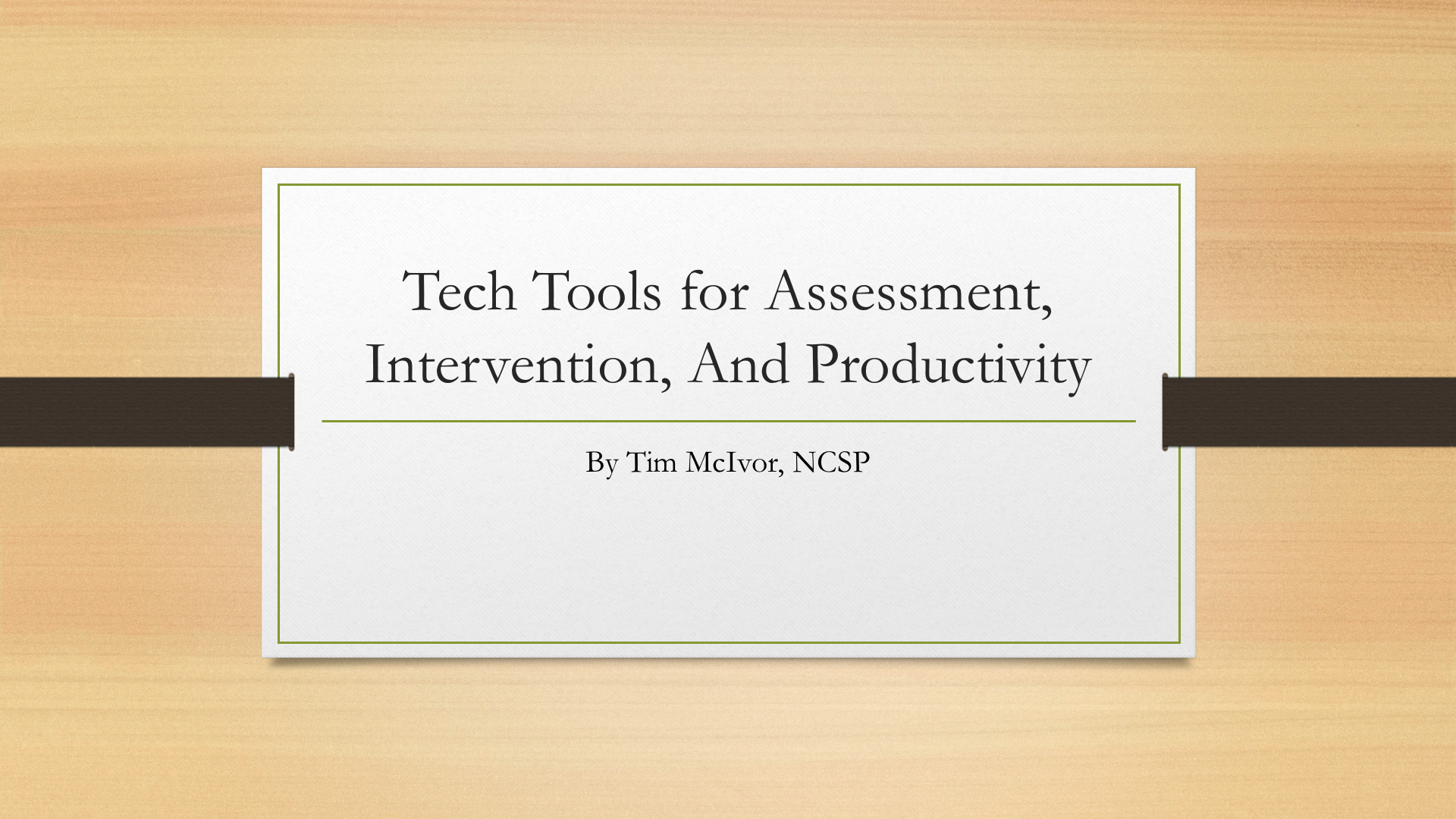 You are currently viewing Technology Tools for Assessment, Intervention, and Productivity