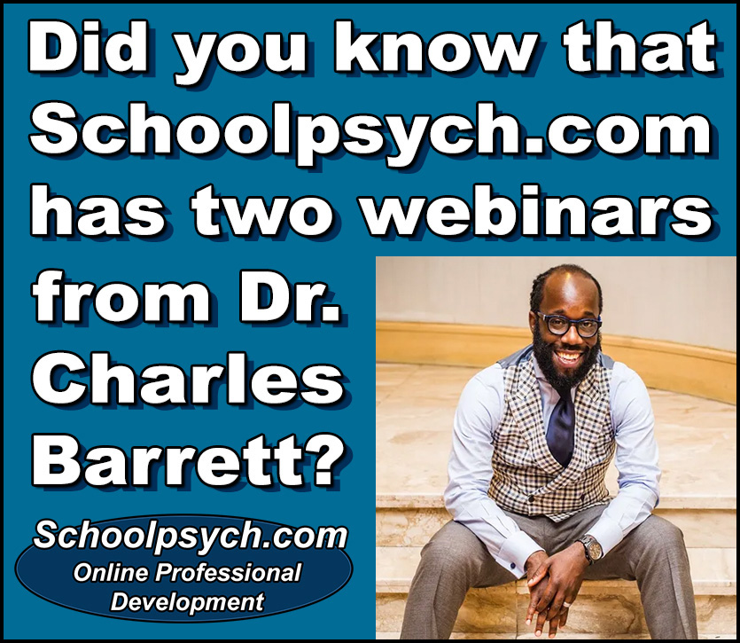 Read more about the article Special Shoutout to Charles Barrett PhD, NCSP