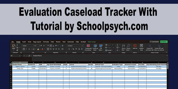 Evaluation Caseload Tracker Resources Page