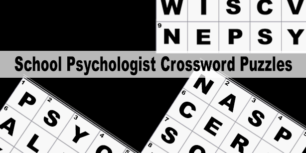 School Psychologist Crossword Puzzles