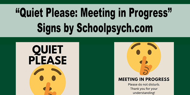 quiet please meeting in progress resources photo rev